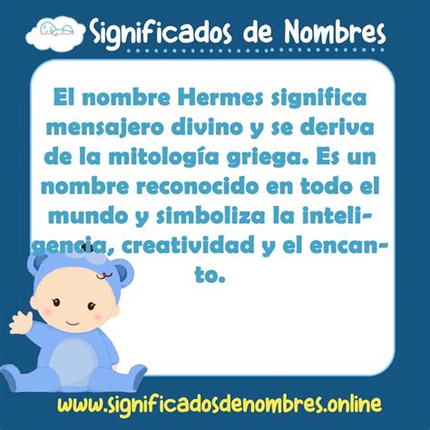 significado de hermes nombre|Significado, Origen y Personalidad del Nombre Hermes .